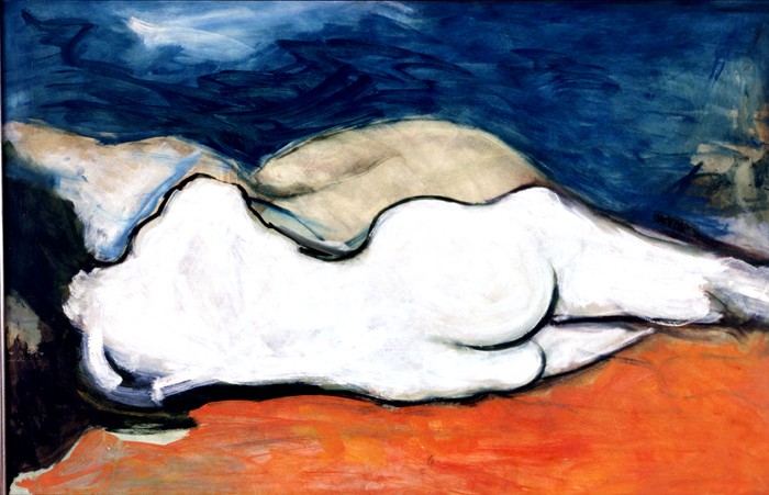 Desnudo en tricolor 