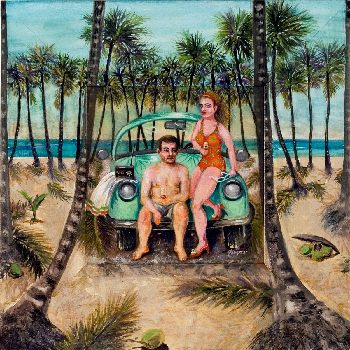 Beach couple