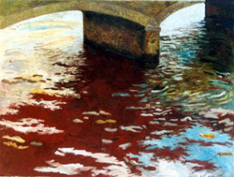 Puente con agua roja (Bridge with Red Water)