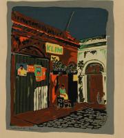 Calle Virtud (portafolio Estampas de San Juan, Centro de Arte Puertorriqueño)