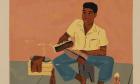 El limpiabotas (portafolio Estampas de San Juan, Centro de Arte Puertorriqueño)