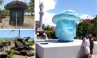 Inflatable Head of Columbus