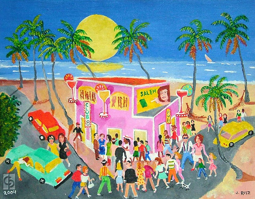 Piñones por la noche