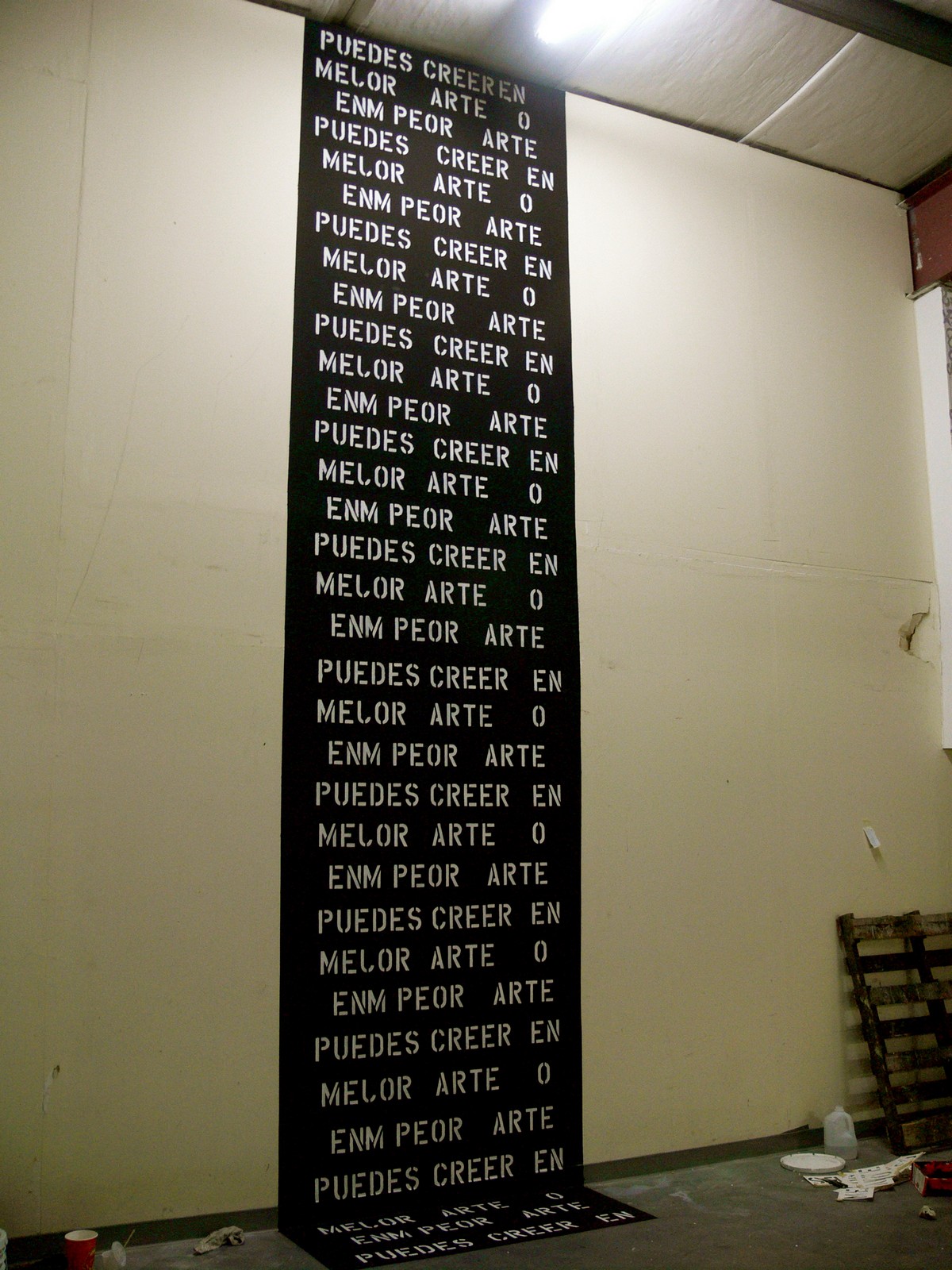 Puedes creer en mejor arte o en –m- peor arte 