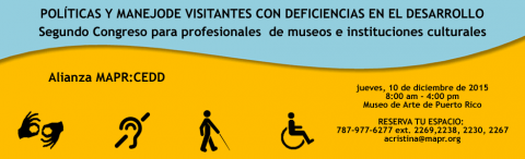 Banner de promoción para el 2do Congreso para profesionales de museos e instituciones culturales