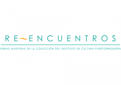Logo de la exhibición Reencuentros: Obras maestras de la colección del Instituto de Cultura Puertorriqueña